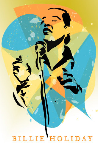Billie Holiday illustration