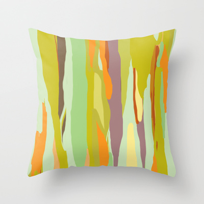 rainbow eucalyptus pillow